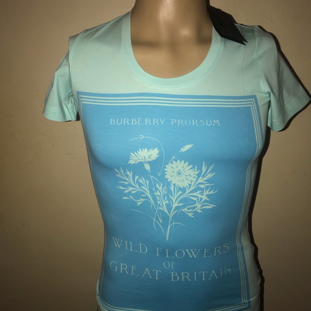 BURBERRY WOMEN’S Summer PEACH T- Shirt Men Jeans